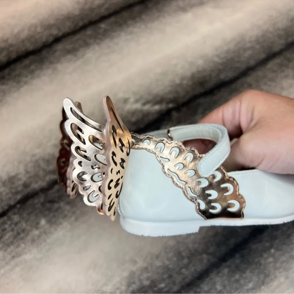 Sophia Webster Evangeline Butterfly Leather Flats Toddler Kids - Picture 4 of 10